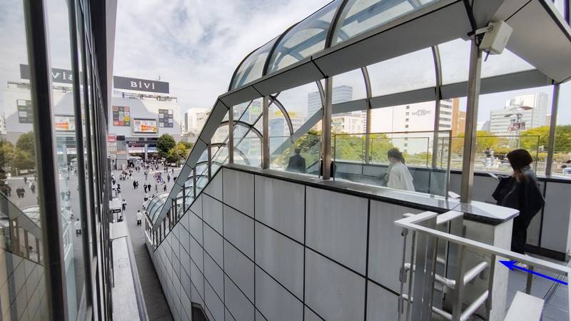 仙台駅東口からシャトルバス乗り場010