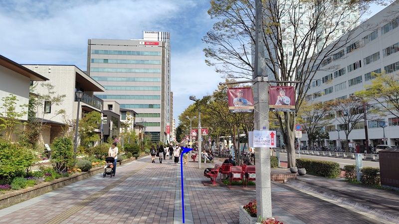 仙台駅東口からシャトルバス乗り場016