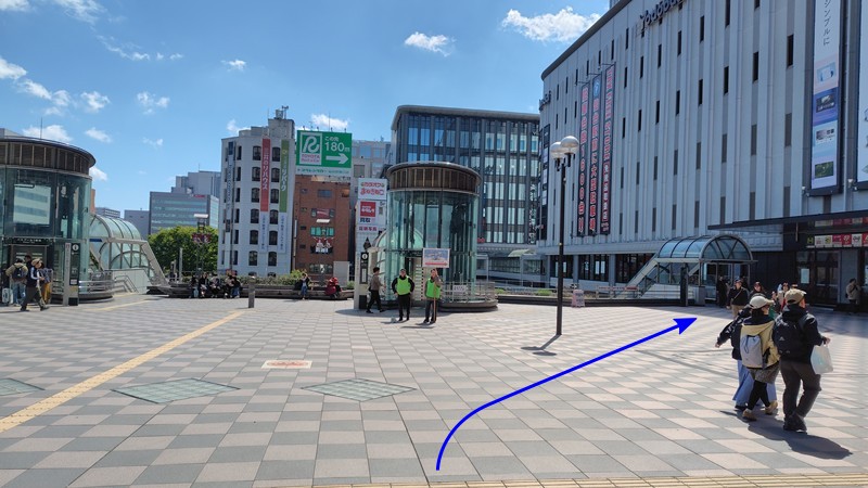 仙台駅東口からアラハバキシャトルバス010